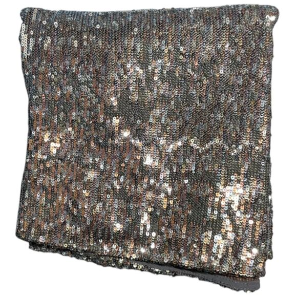 NWT Sam Edelman Sequin Blouse Size M Bronze Silver - Picture 16 of 16